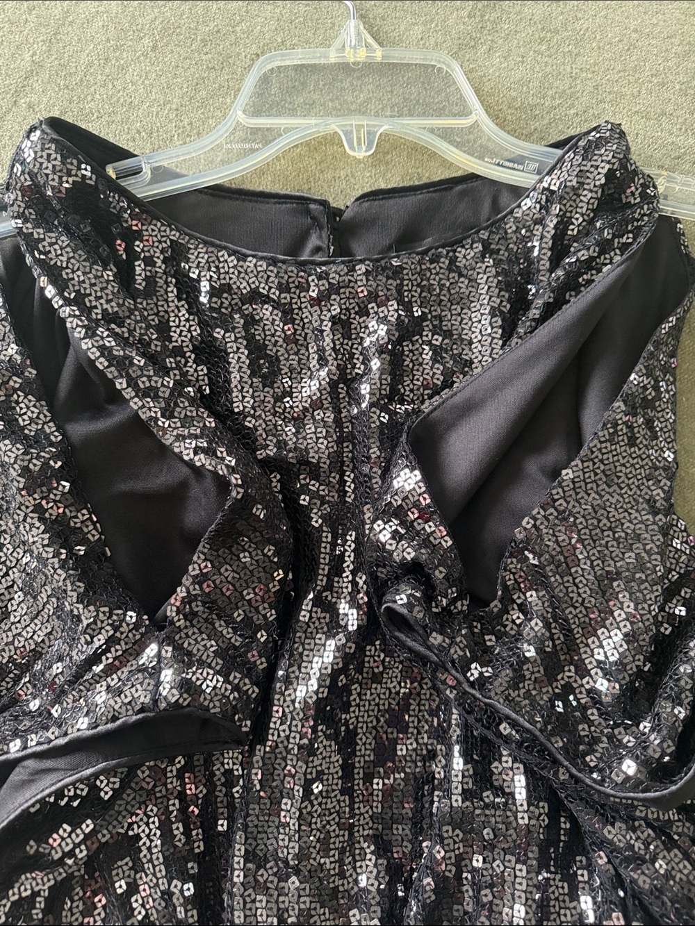 Xscape Lord&Taylor Black Sequin Cocktail Dress - Picture 6 of 6